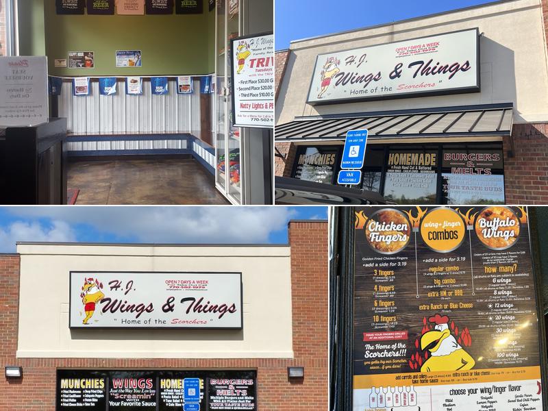 HJ Wings & Things Menu