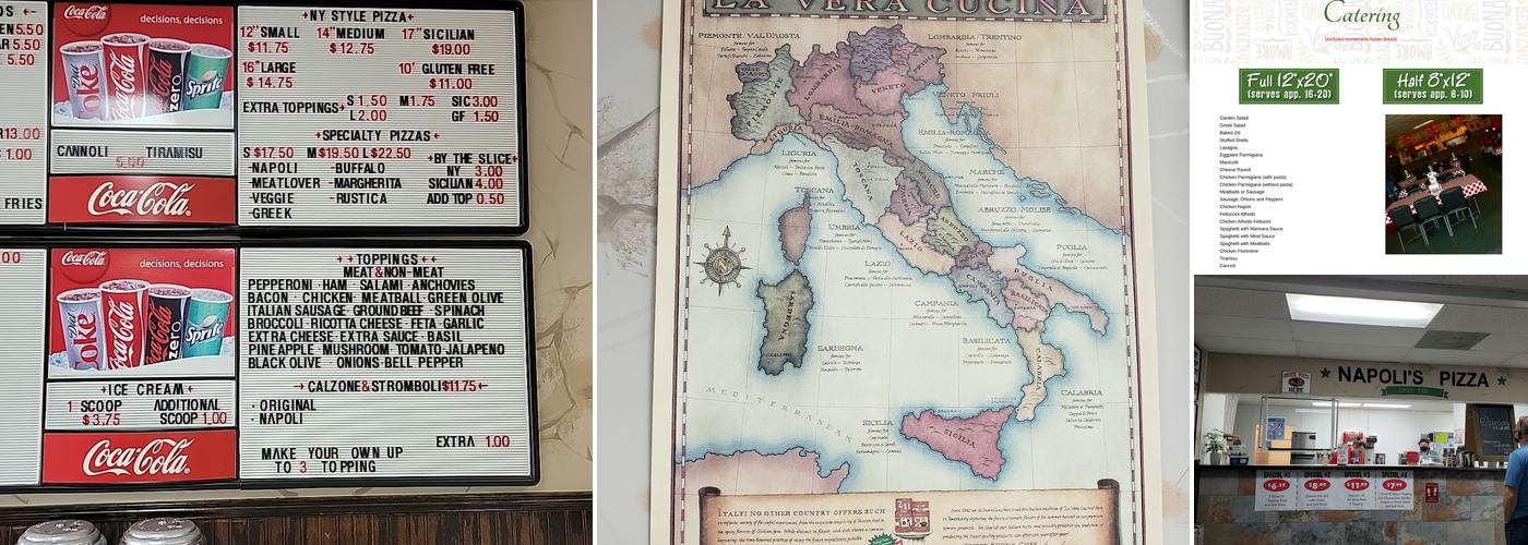 Napoli's Pizza Menu