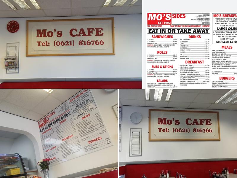 Mo's Cafe Menu