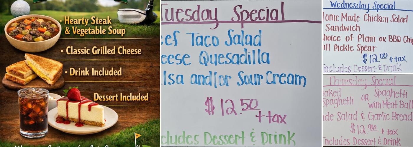 Tiny Town Restaurant Menu