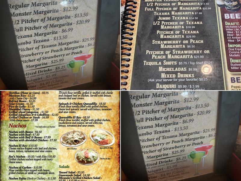 El Rey Azteca Menu