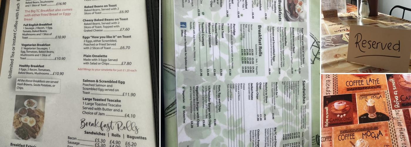Tollesbury Cafe Menu