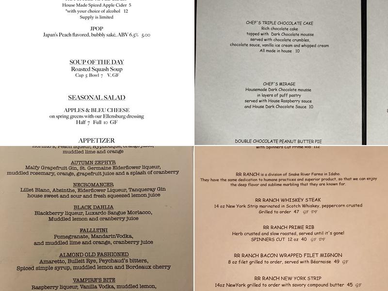 Spinner's Menu