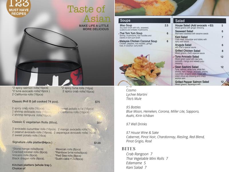 Liki Asian Bistro & Bar Menu