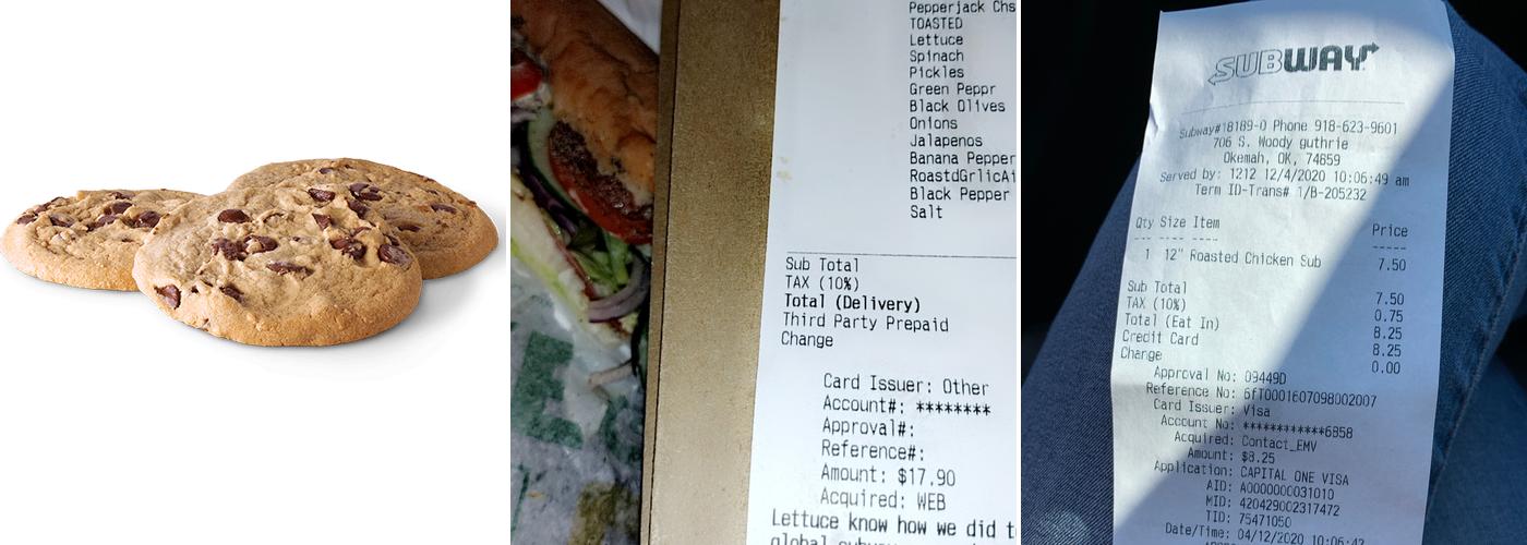 Subway Menu