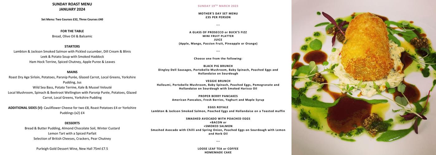 The Farm Cafe by Black Pig Menu