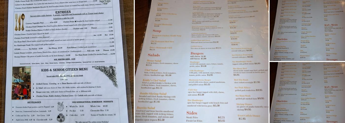 Junes Menu