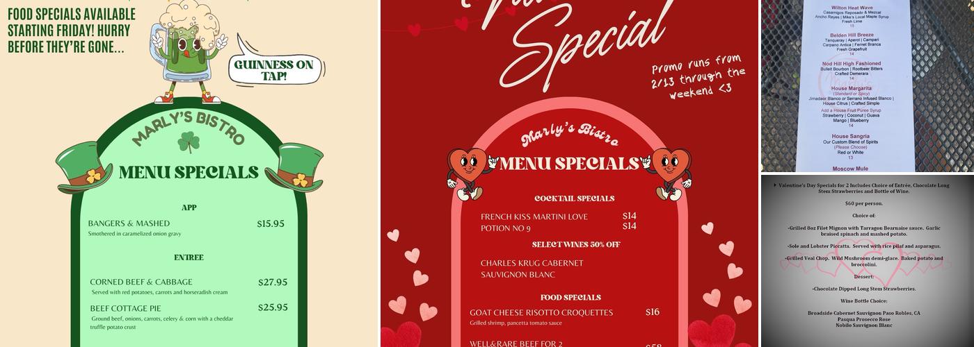 Marly's Menu