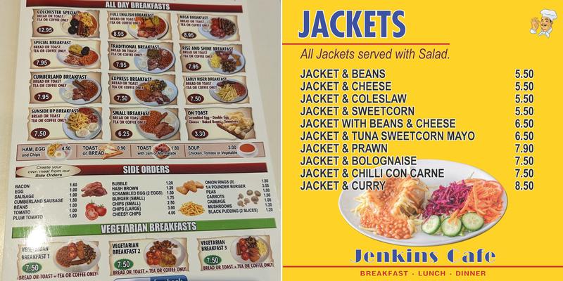 Jenkins Cafe Menu