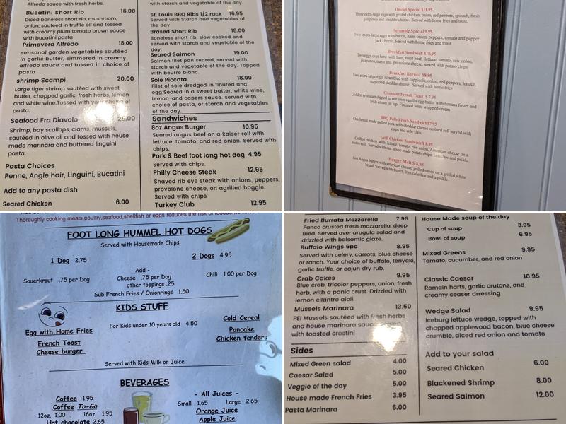 Uncle Bob's Ham & Eggers Menu