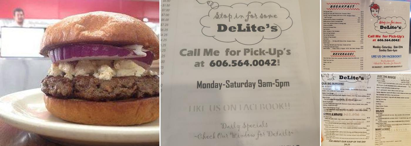 Delite's Menu