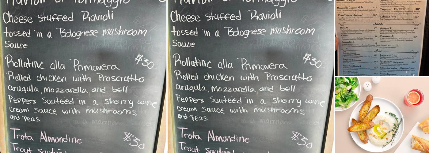 La Bella Vita Ristorante Italiano Menu