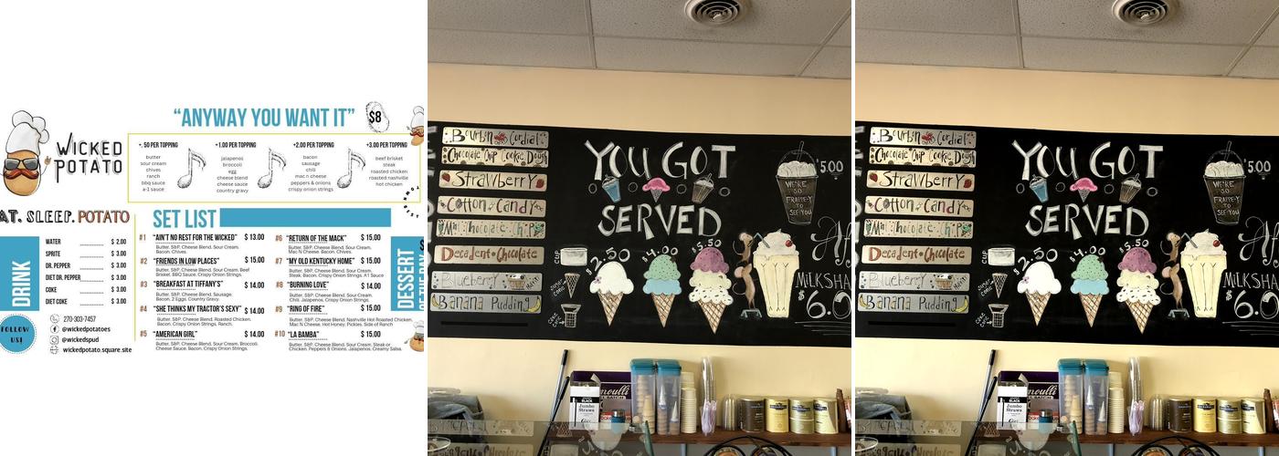 Lost River Creamery Menu