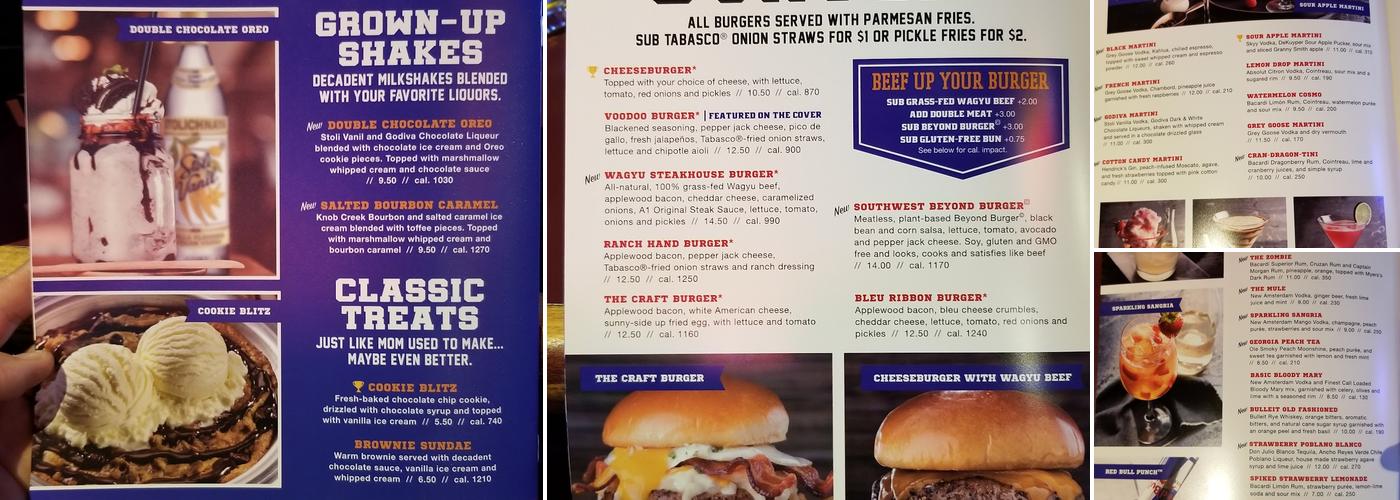 Fox & Hound Menu