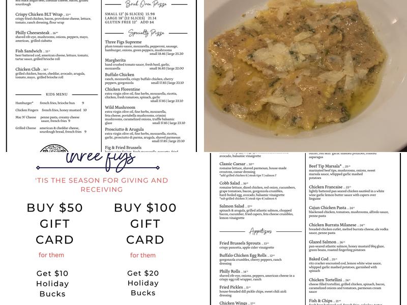 Three Figs Menu
