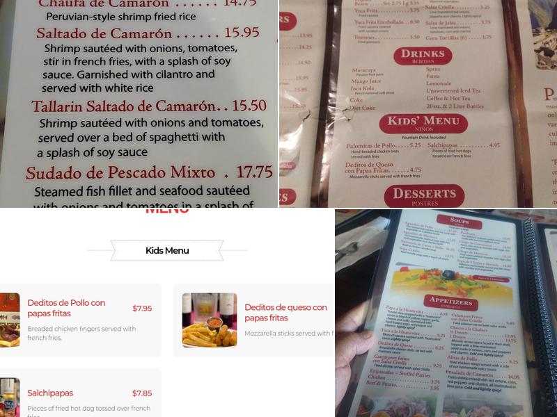 The Chicken House Restaurant Menu