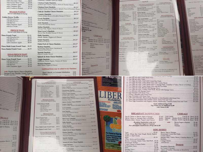 Chuck Wagon Restaurant Menu