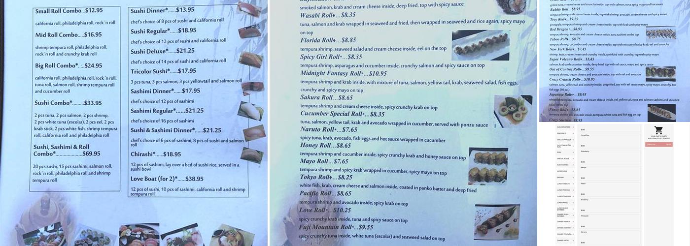 Wasabi Sushi & Grill Menu