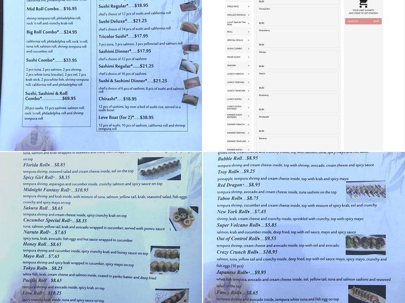 Wasabi Sushi & Grill Menu