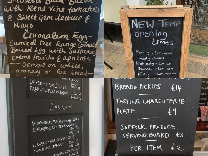 Box River Café Menu