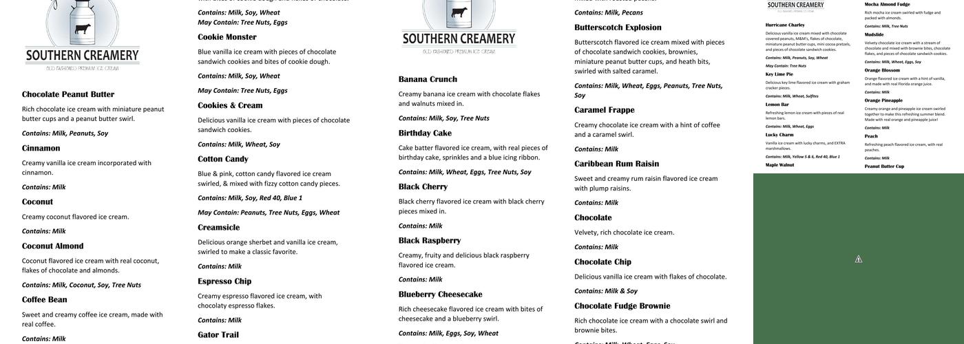 DeNucci's Menu