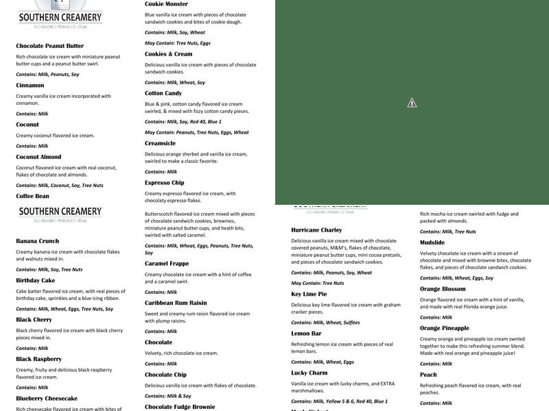 DeNucci's Menu
