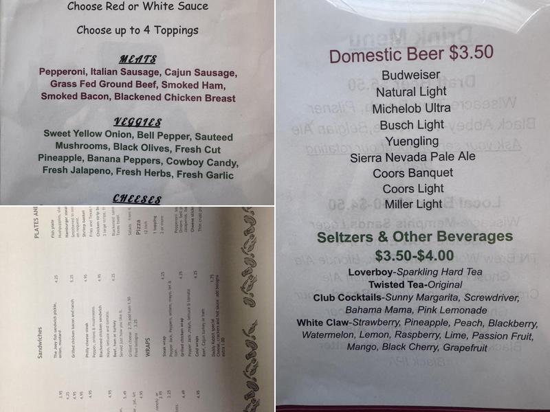 Gin Lot Deli Sandwich Shop Menu