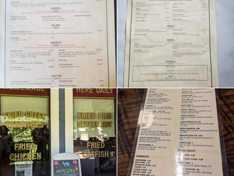 The Blue Rooster Restaurant Menu
