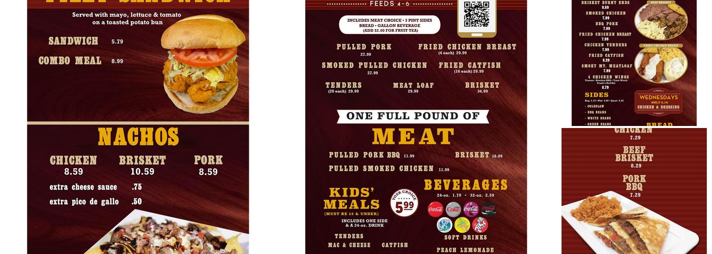 Legends Brisketville Menu