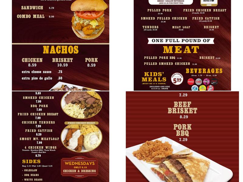 Legends Brisketville Menu