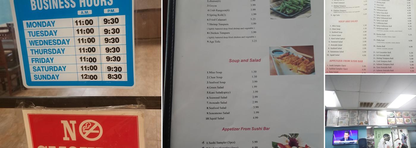 Oishi Japanese Express Menu