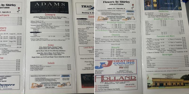 Fat Cat Seafood & Tiger Ice Menu