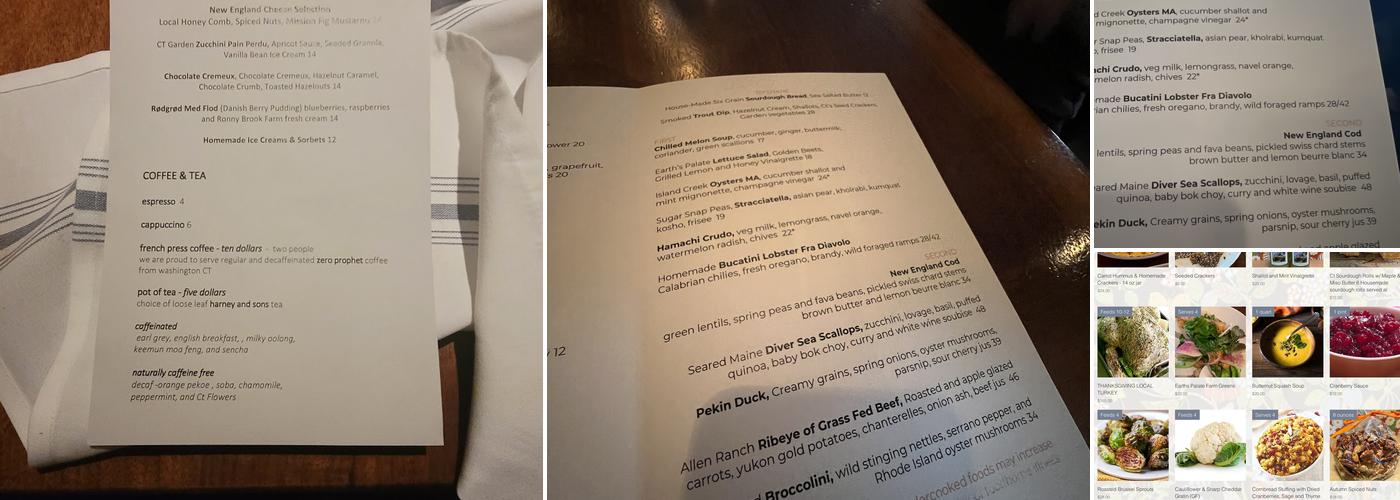 Community Table Menu