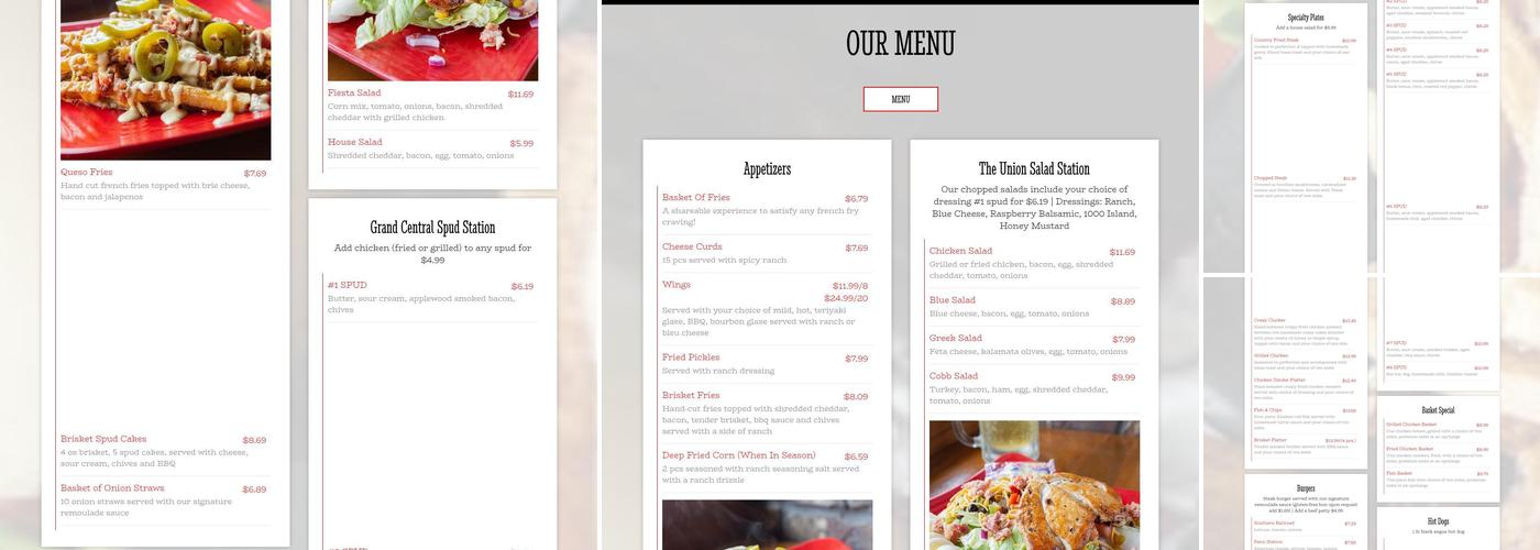 Burger Station 120 Menu