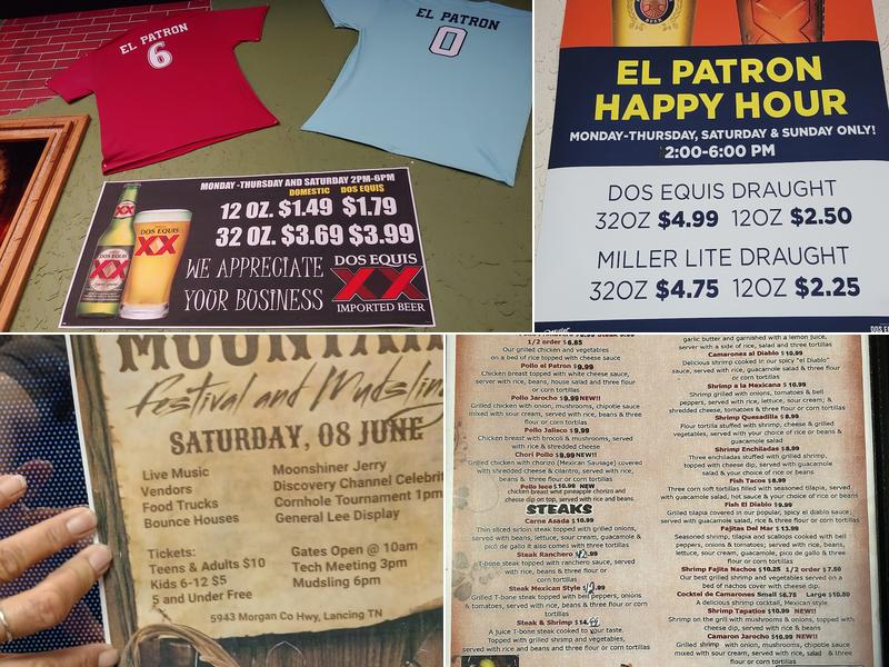 El Patron Menu