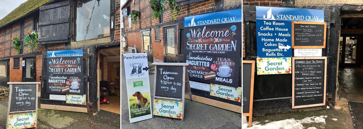 The Secret Garden Cafe Menu