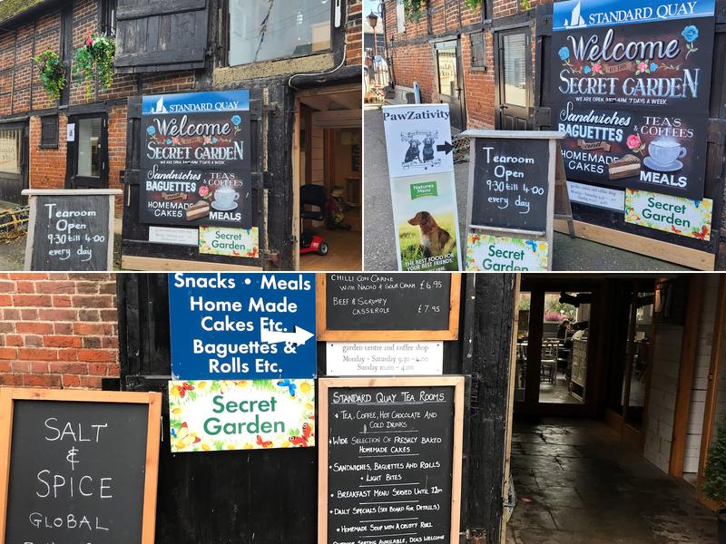 The Secret Garden Cafe Menu