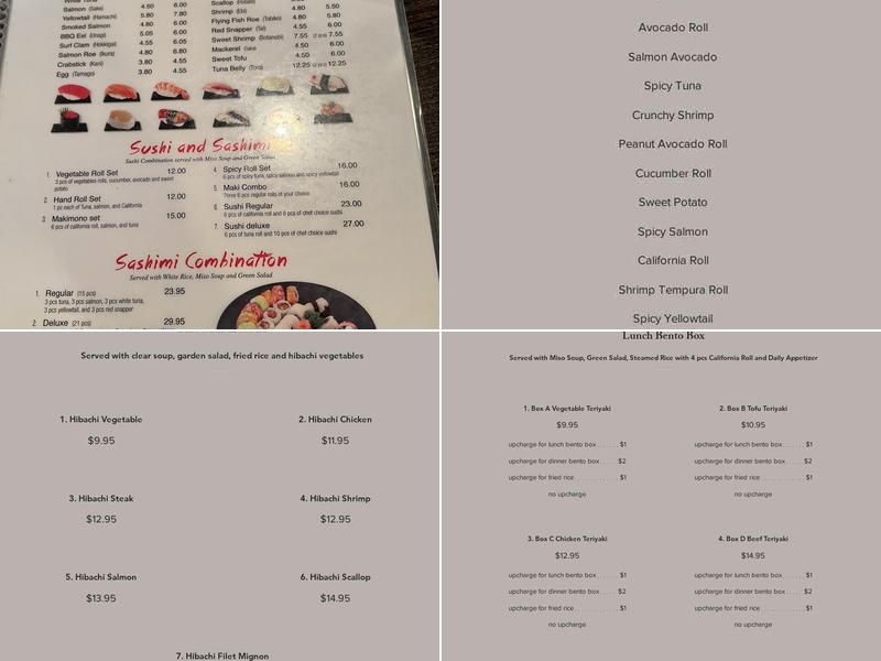 Fuji Hibachi & Sushi Menu