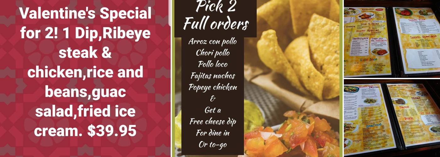 Ayala's Mexican Restaurant Menu