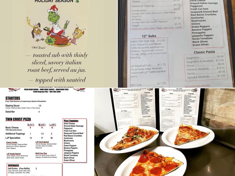 Little Joe's Pizza Menu