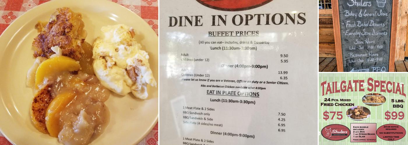 Shuler's BBQ Menu