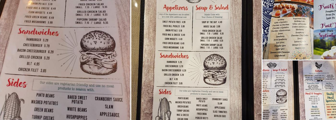 Cookie Jar Cafe Menu