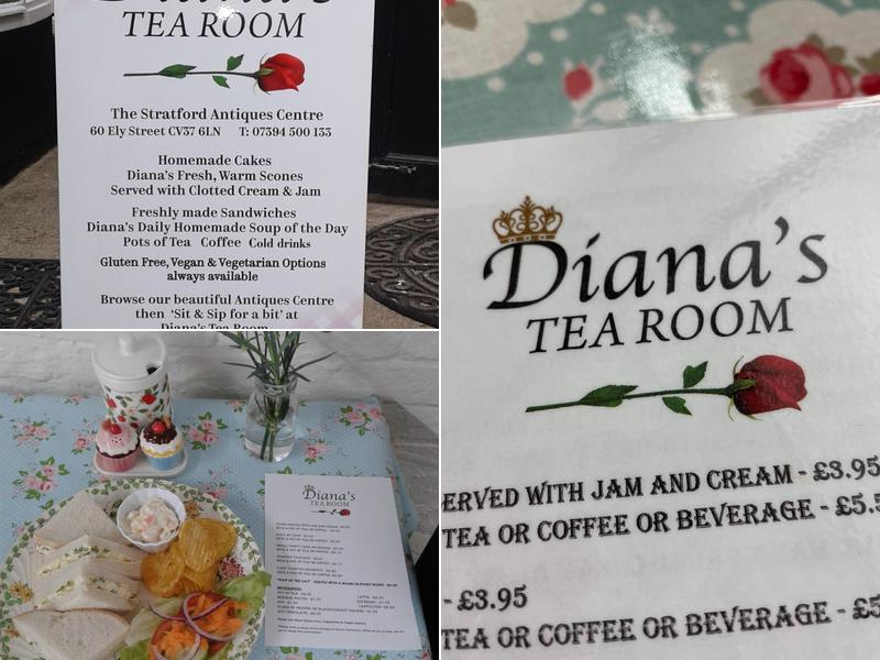 Diana's Tea Room Menu