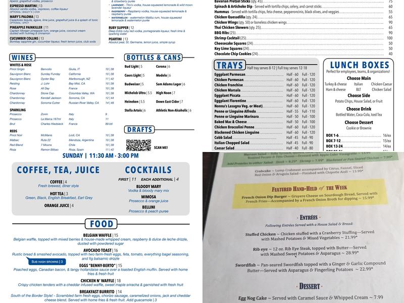 Roberto's Real American Tavern Menu