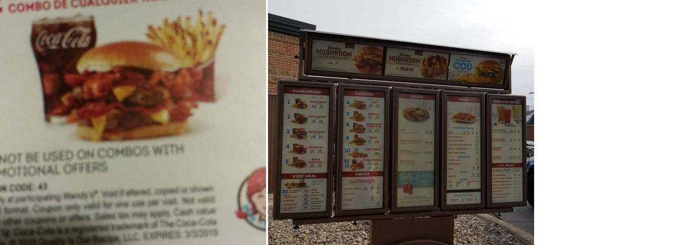 Wendy's Menu