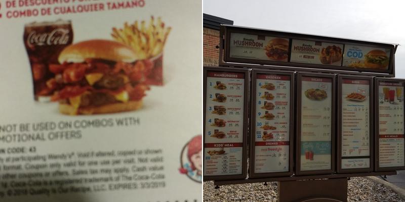 Wendy's Menu
