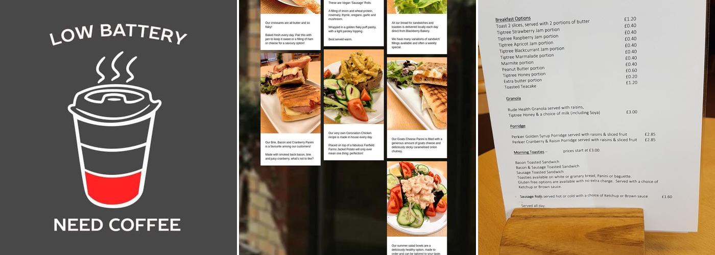 The Oak Tree Coffee House Menu