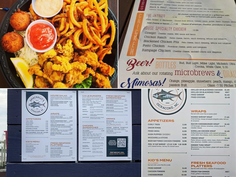 SmacNally’s Waterfront Bar & Grill Menu