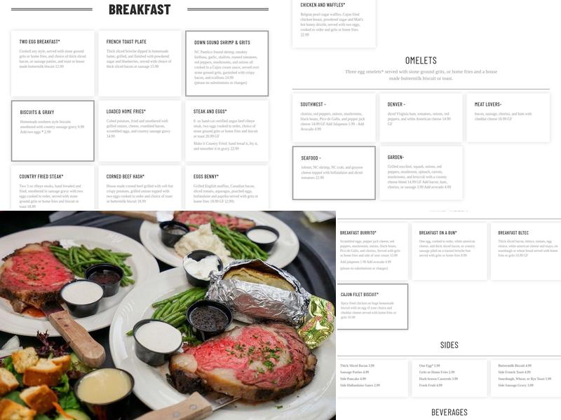 Gaffer's Menu