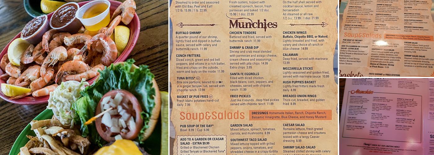 Howard's Pub Menu